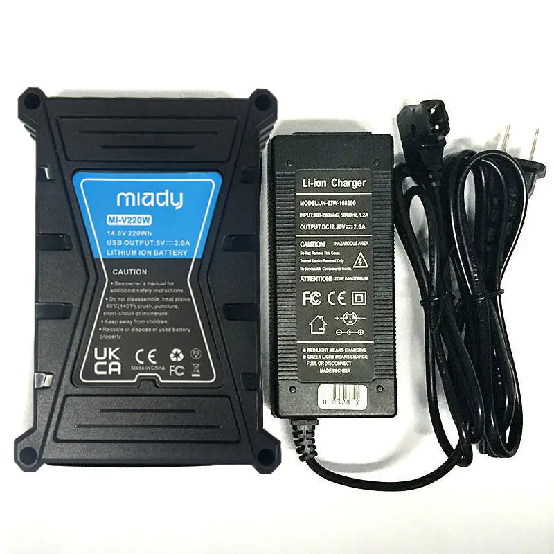 V口 Battery MI-220W for Broadcast Camera and Lighting