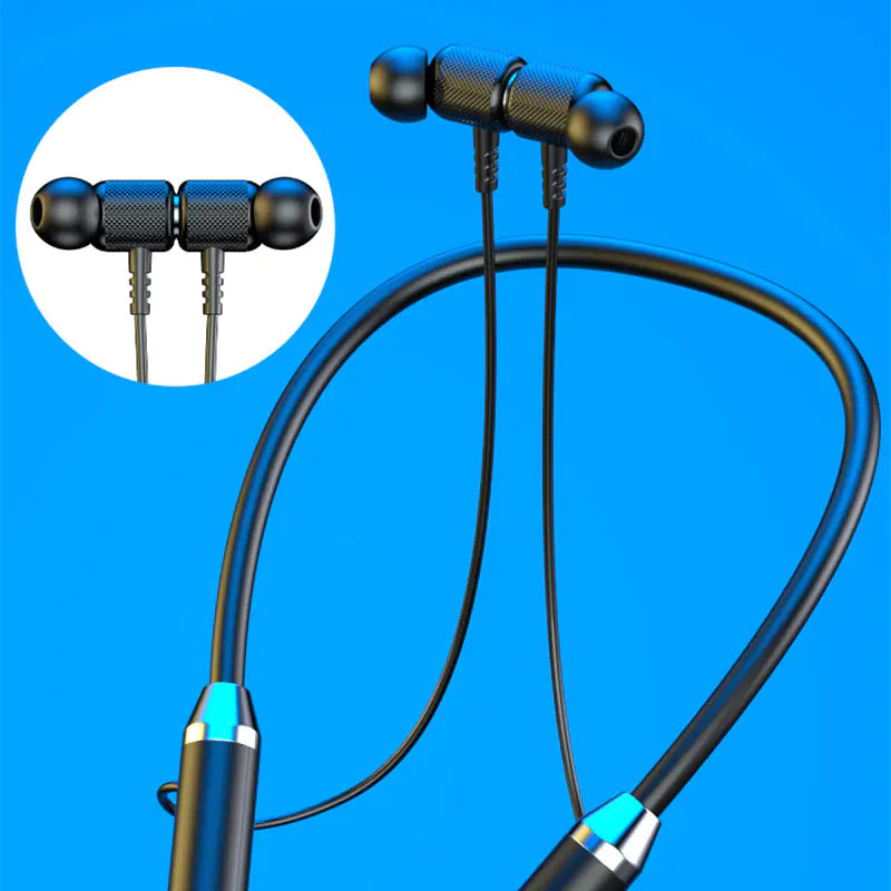 Bluetooth Sports Neck-mounted Headset with Magnetic Suction