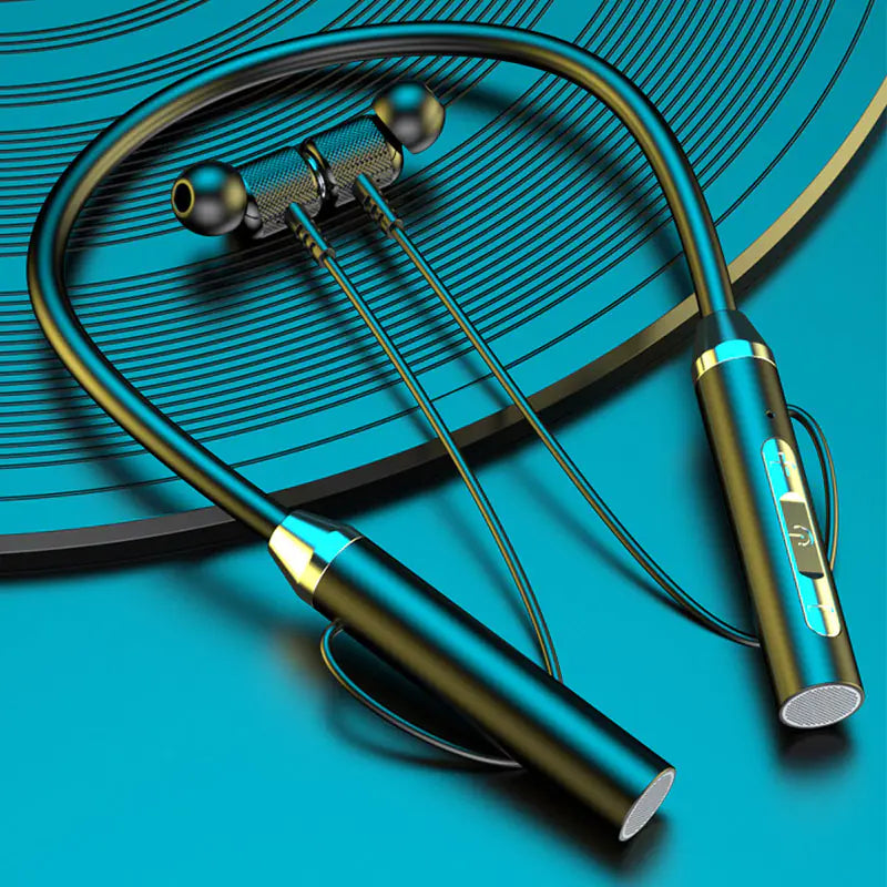 Bluetooth Sports Neck-mounted Headset with Magnetic Suction