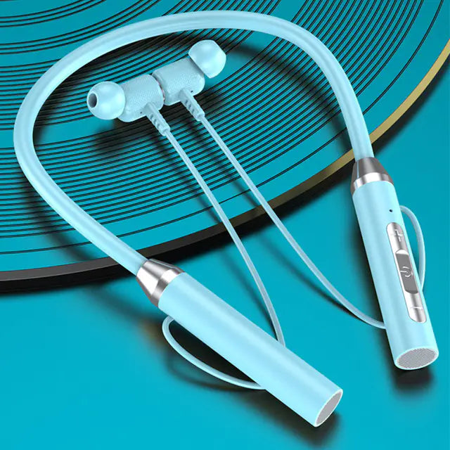 Bluetooth Sports Neck-mounted Headset with Magnetic Suction