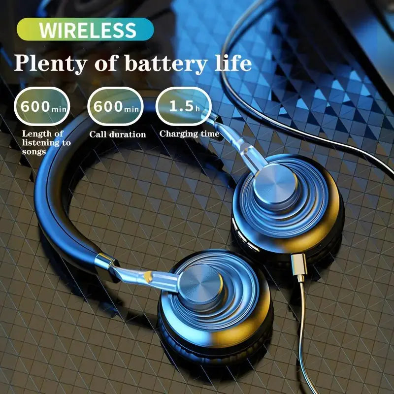 Metal Head-mounted Wireless Bluetooth Sports Headset